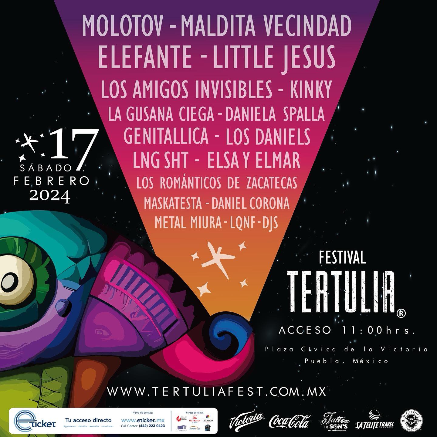 Festival Tertulia estรก listo para conquistar Puebla
