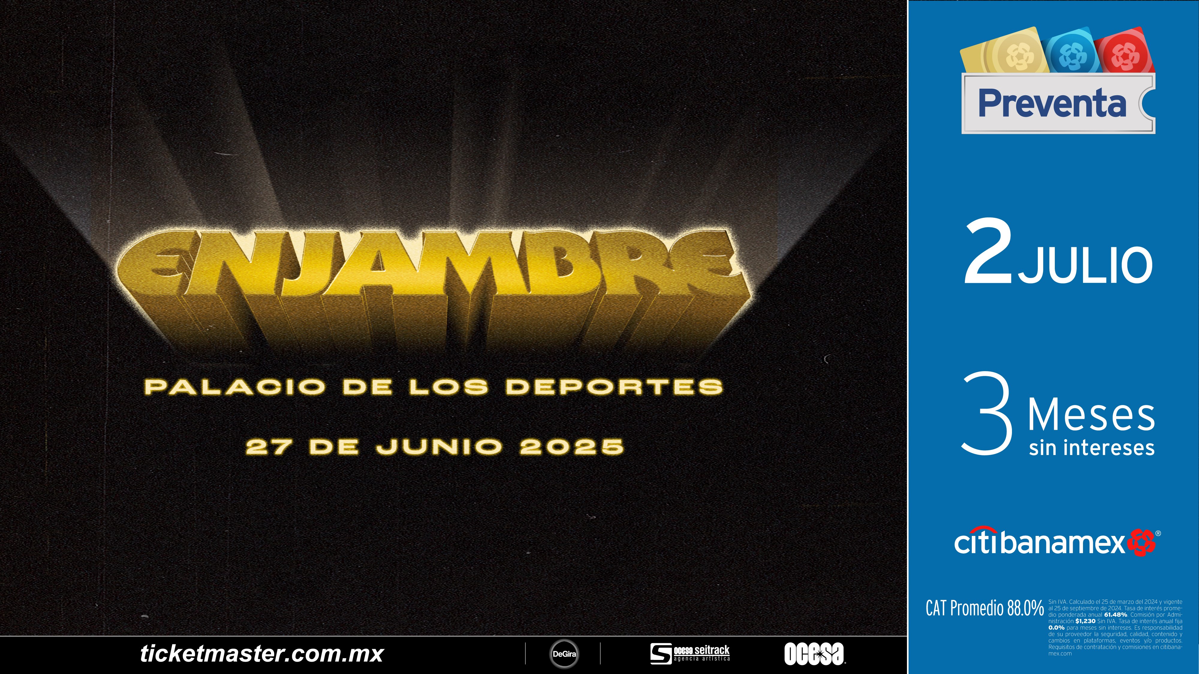 Enjambre regresarรก al Palacio de los Deportes en 2025