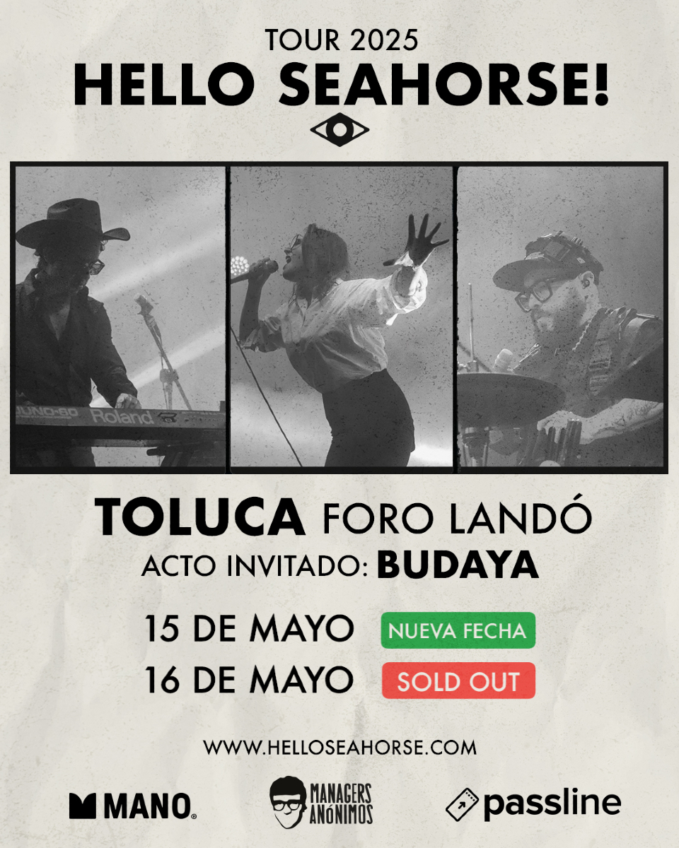 Hello Seahorse! Llegarรก al Foro Landรณ con dos shows imperdibles