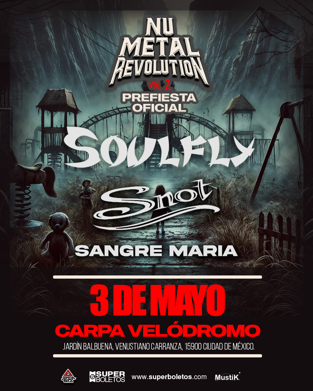 Noche nu metalera en la Carpa Velรณdromo