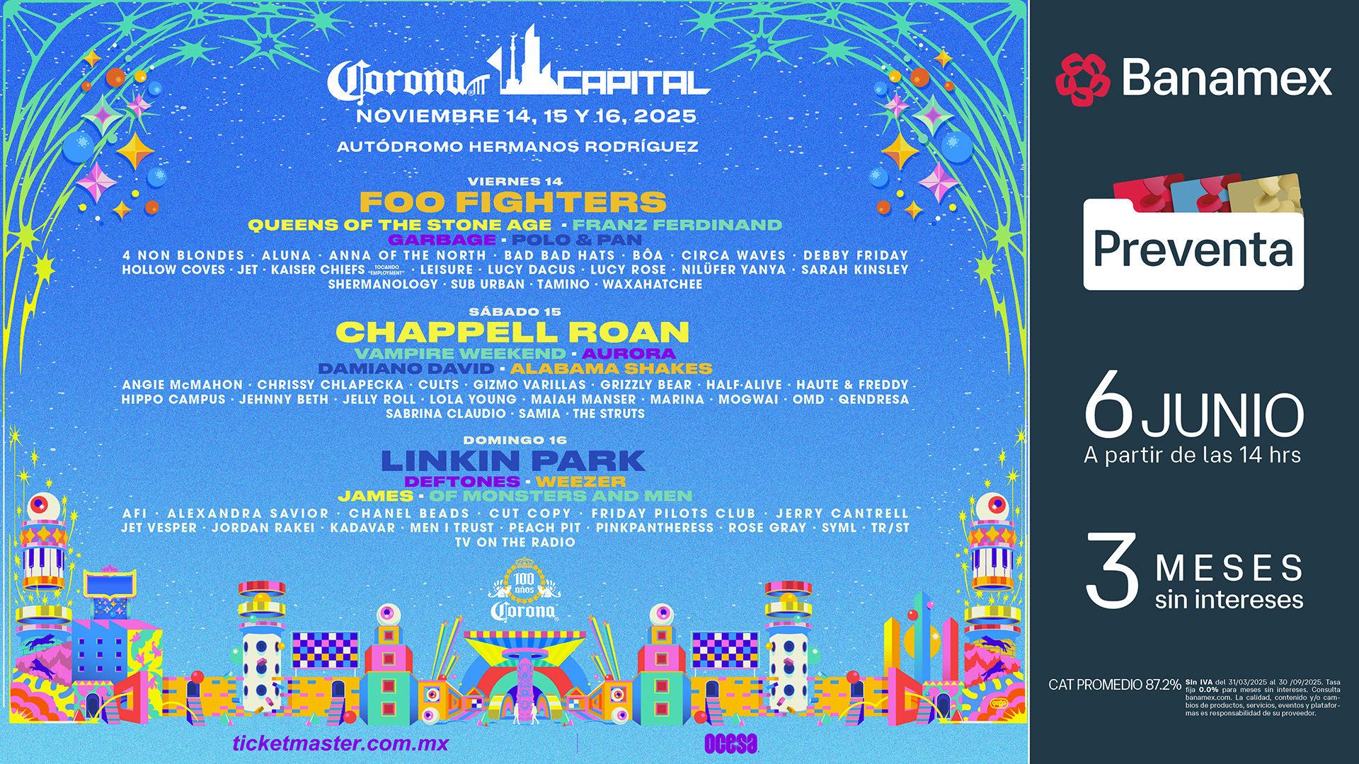Corona Capital celebrarรก su decimoquinta ediciรณn este 2025